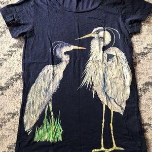 J Crew Navy Heron Tee